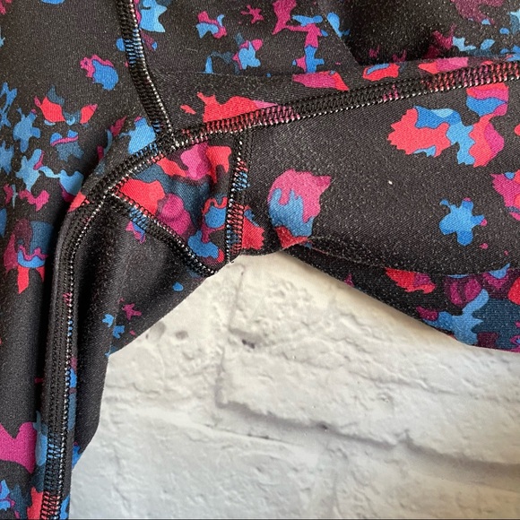 LULULEMON Lululemon Wunder Under Crop Hi-Rise Dandy Digie Porcelaine Black - Picture 10 of 10